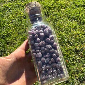 Vintage Jar of Ruby Rough Crystals - 697 grams